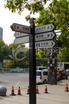 路牌路标 古风指示牌 传统文化