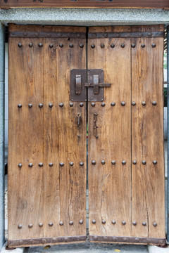 木 纹理 门