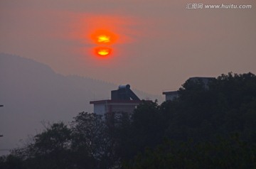 天空云彩 太阳