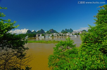 桂林山水风光 漓江