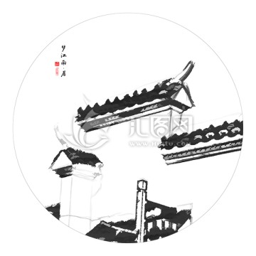 水墨画 写意国画 装饰画未分层
