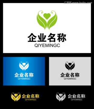 绿叶标志 logo