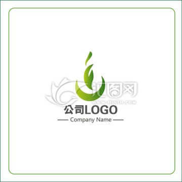 茶叶绿叶logo