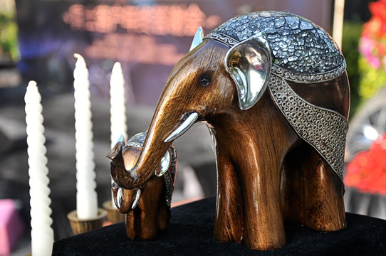铜雕大象工艺品