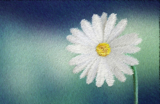 白色花朵 大幅绘画 绘画背景图