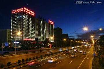 北京四环路夜景