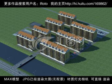小区鸟瞰图