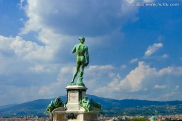 大卫雕像远眺佛罗伦萨