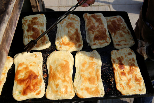 烧饼 电烤烧饼