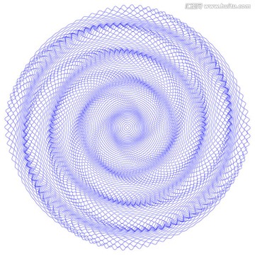 圆防伪变换波纹