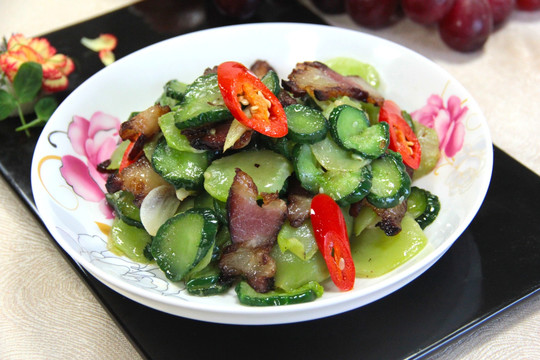 腊肉爆双脆