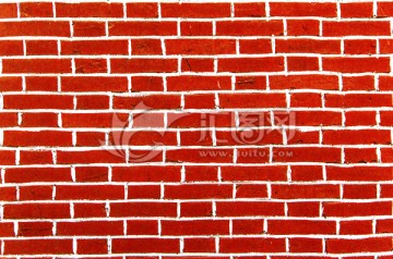 红砖墙 火砖墙 红色 彩色