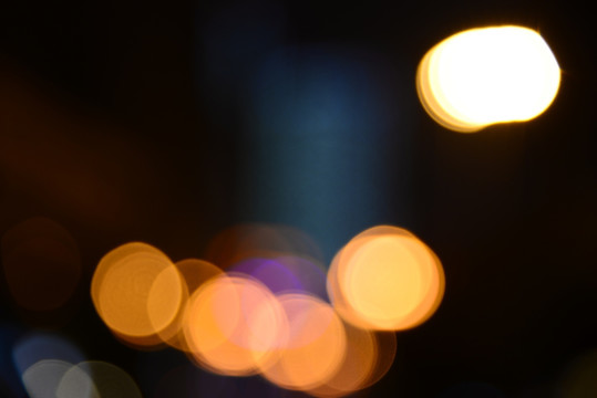 虚化背景 夜晚灯光