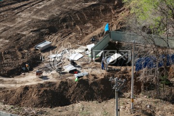 地铁建设现场