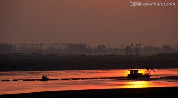 黄河日落