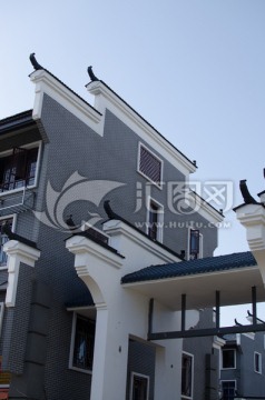 徽式建筑 马头墙 青砖建筑