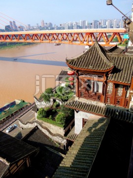 重庆洪崖洞 吊脚楼 传统建筑