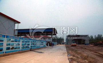 潮白河大桥工地