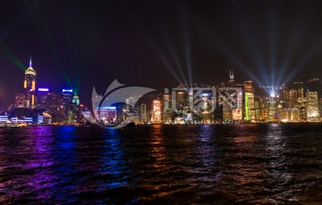 香港夜景 维多利亚港