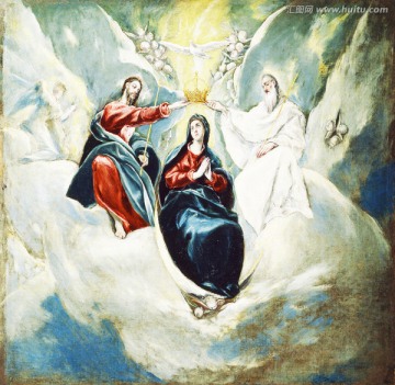 圣母天使人物油画 高清品质