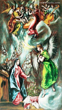 天使人物油画