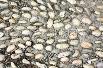 鹅卵石地面
