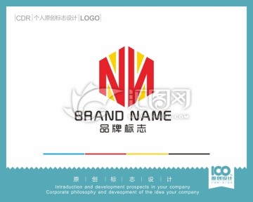 NM字母logo