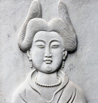 唐代仕女雕像