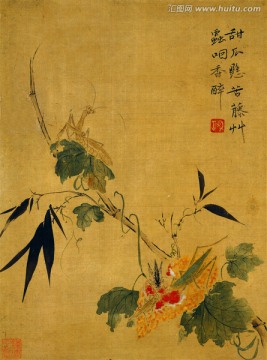 恽寿平  花鸟国画