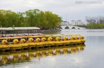 玉渊潭湖景