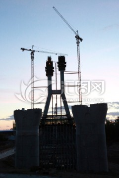 潮白河大桥建设
