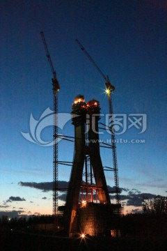 潮白河大桥建设