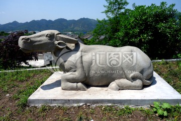 石雕 动物 牛