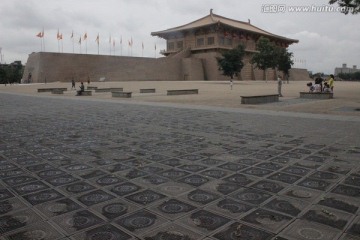 唐语砖雕广场实景