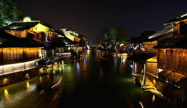 乌镇 西栅 夜景