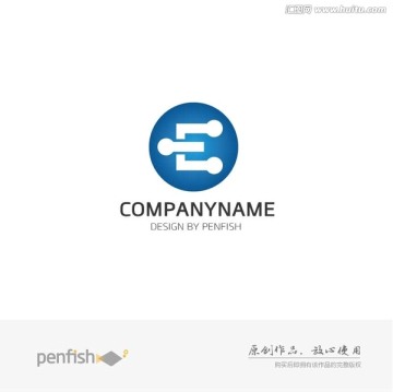 字母E创意logo