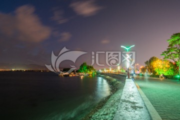 海埂大坝夜景