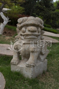 西安唐苑 石雕 狮子