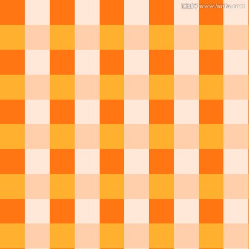 橘黄色格子花纹
