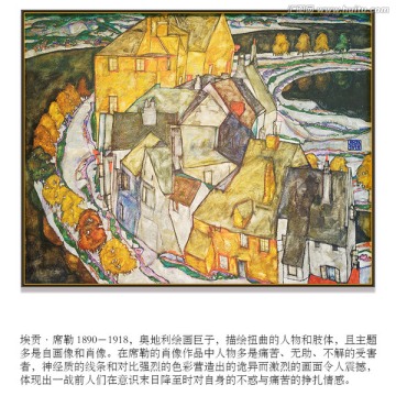 席勒高清抽象油画 画廊品质