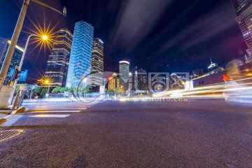 流光溢彩上海夜景