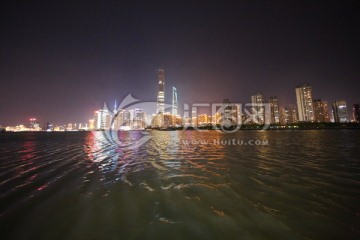 夜景 上海天际线夜景 城市