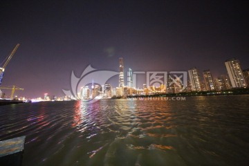 夜景 上海天际线夜景 城市