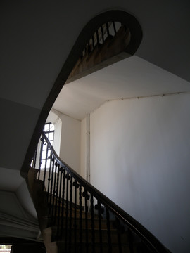 柯灵故居别墅楼梯
