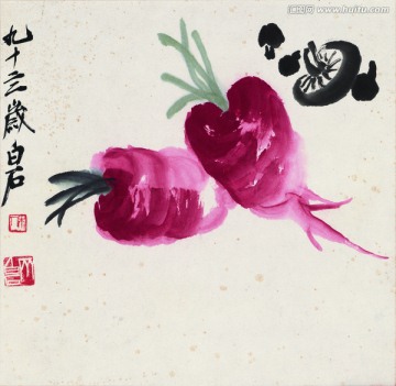 齐白石 花卉国画