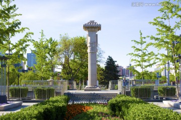 北京建城纪念柱