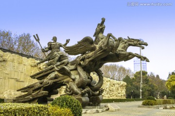 大禹神话园雕塑