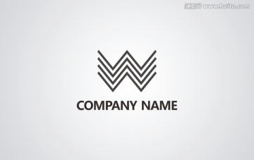 W字母logo设计
