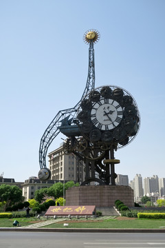 天津标志建筑 世纪钟