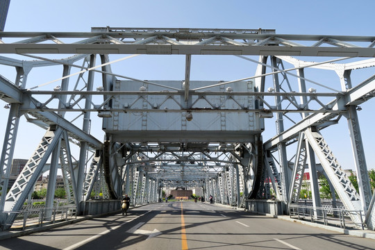 天津解放桥 全钢结构开启桥